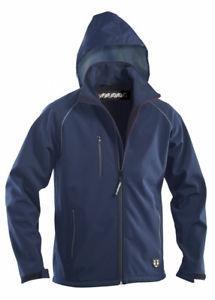 ***GIACCA SOFT SHELL P&P MONTREAL C/CAPPUCCIO COLORE BLU