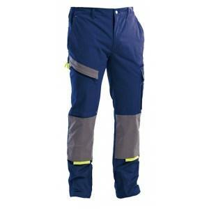 ***PANTALONE LAVORO P&P POWERFUL  C/TASCHE COLORE BLU/GRIGIO