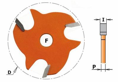 FRESE A DISCO PER SCANALATURE LATERALI CMT 822.364.11