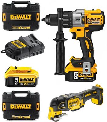 KIT DEWALT 18V BRUSHLESS DCD996+DCS355 2 BATT.5AH