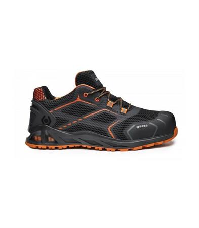 ***B1004 K-STEP S1P HRO SRC SCARPA BASSA NERO/ARANCIO C/LACCI