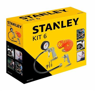 KIT 6 PZ STANLEY ACCESSORI PER COMPRESSORE