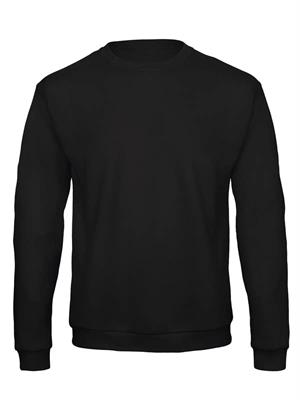 FELPA GIROCOLLO B&C COLORE NERO   BCWUI23 BL002