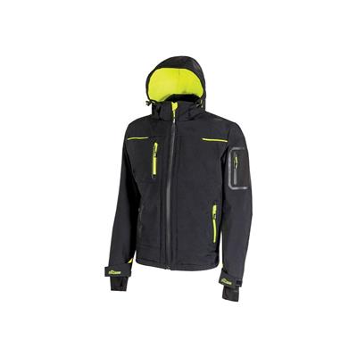 GIACCA U-POWER SPACE SOFTSHELL PESANTE BLACK CARBON