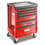 CARRELLO USAG START 516 ST6V 6 CASSETTI ROSSO VUOTO