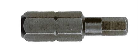 INSERTO ESAGONALE MM. 6 L. 25 ATTACCO 1/4
