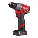 M12 FPD2-602X MILWAUKEE TRAPANO A MARTELLO 12V BATTERIA 6AH