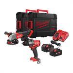 M18 FPP2E3-502X MILWAUKEE M18FPD3 + M18FSAG125X 2X5AH + CARIC.