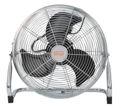 VENTILATORE A PAVIMENTO CROMATO 45CM REGOLABILE