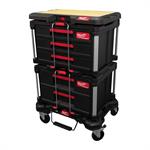 MILWAUKEE - ULTIMATE SET PACKOUT CARRELLO + CASSETTIERA A 3