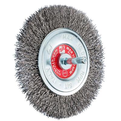 SPAZZOLA CIRCOLARE ACCIAIO GG82   D.80 6X25 ART.0873