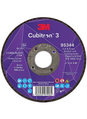 DISCO CUBITRON 3M TAGLIO E SBAVO 115X4,2 VIOLA