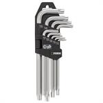 SERIE 9 CHIAVI TORX LUNGHE CON FORO GUIDA FERVI 0220