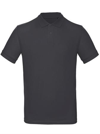 POLO UOMO INSPIRE 100% COTONE ORGANICO DARK GREY