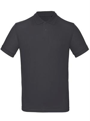 POLO UOMO INSPIRE 100% COTONE ORGANICO DARK GREY