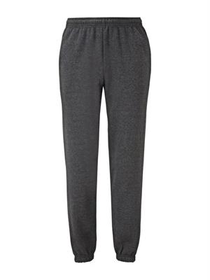PANTALONE TUTA CON ELASTICO DUE TASCHE GRIGIO MELANGE SCURO