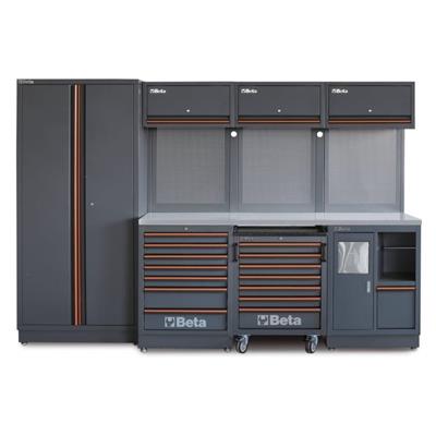 BETA C45PRO 2.0 X - ARREDI PRO 2.0 3MT PIANO INOX + ARMADIO