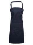 GREMBIULE COTONE CON TASCA COLORE BLU