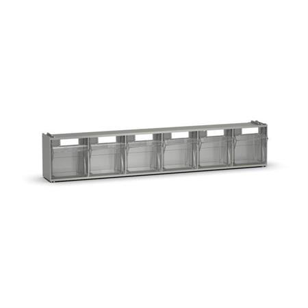CASSETTIERA VISUAL BOX 6 CASSETTI  GRIGIO RAL7000