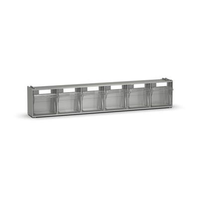 CASSETTIERA VISUAL BOX 6 CASSETTI  GRIGIO RAL7000