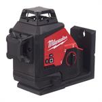 M12 3PL-0C LASER MILWAUKEE VERDE 3 LINEE 360 CORPO VALIGIA