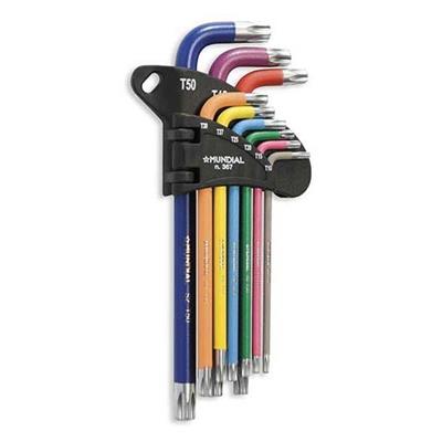 SERIE MUNDIAL CHIAVI TORX COLORATE PZ.9
