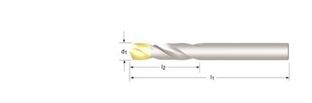 PUNTA CILINDRICA DORMER A022 TIN MM.4,2