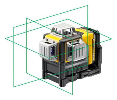 DCE089D1G LIVELLA LASER VERDE     3 LINEE 12V - 50.MT