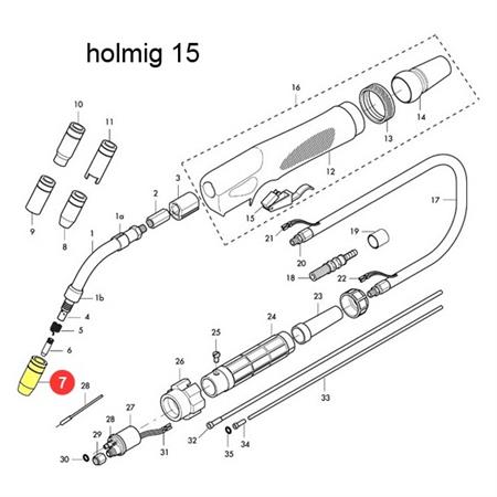 UGELLO GAS CONICO D.12 STD (BZ15)