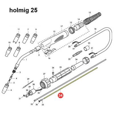 GUAINA GUIDAFILO ISOLATA ROSSA    D.1,0-1,2 MT.4 (BZ24)(BZ25)