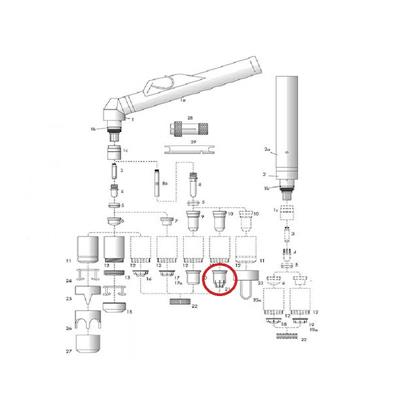 PROTEZIONE UGELLO LUNGO CEBORA 90A-150A