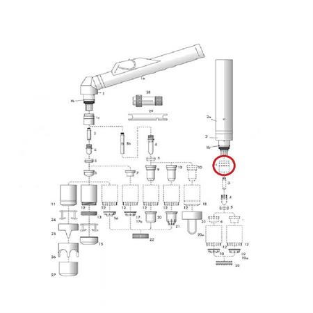 ISOLANTE CORPO TORCIA VESPEL CEBORA P90-120-150