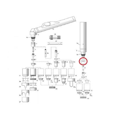 ISOLANTE CORPO TORCIA VESPEL CEBORA P90-120-150