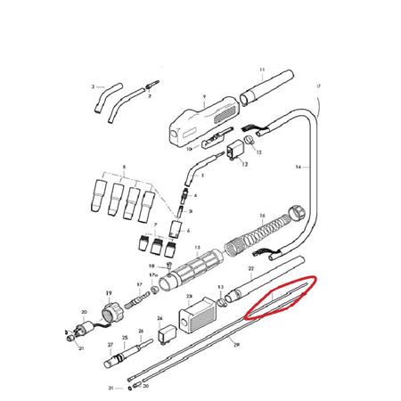 GUAINA GUIDAFILO TORCIA TWECO 1 & 2 MT.4,5 FILO 0,8-1,0