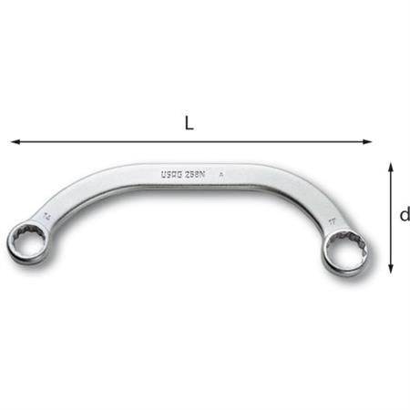 USAG 258 N 10x12  CHIAVE POLIGONALE       (E)