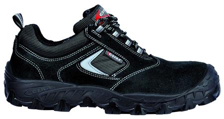 SCARPA BASSA COFRA NEW SUEZ S1P   SRC PELLE SCAMOSCIATA NERA