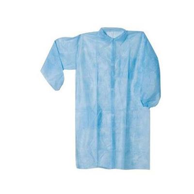 CAMICE POLIPROPILENE BIANCO PL365V CON BOTTONI (e)