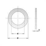 ***ANELLO RIDUZIONE PER DISCHI DA 30 A 25 SP.1,4   299.225.00