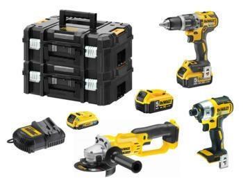 KIT DEWALT 2AH DCD796 - DCF886 - DCG412 - DCB183B - 2 TSTAK II