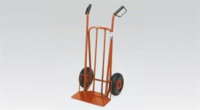 CARRELLO P/FUSTI RUOTE PNEUMATICHE PORT.200 KG.