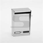 CASSETTA P/RIVISTE CON TETTO INOX DR/2 39X25X9     10-012