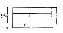 CERNIERA FEM FE/FE 80X3X2000 SENZA FORI