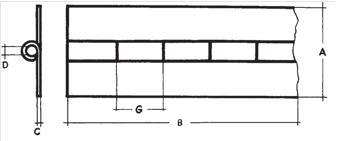 CERNIERA FEM FE/FE 40X1,5X1980 SENZA FORI