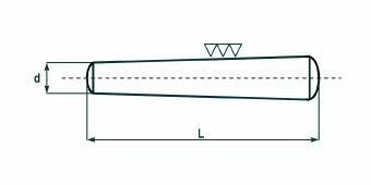 SPINA CONICA TEMPERATA 7283 5X30