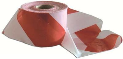 NASTRO SEGNALETICO BIANCO/ROSSO   MM.70X200 MT. NASD80