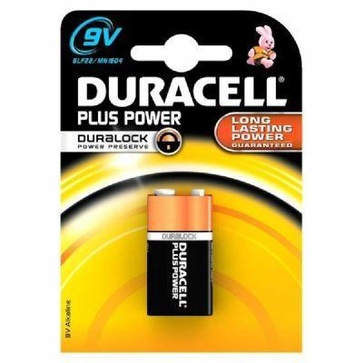 PILE DURACELL TRANSISTOR 9V MN1604 PLUS 1PZ.