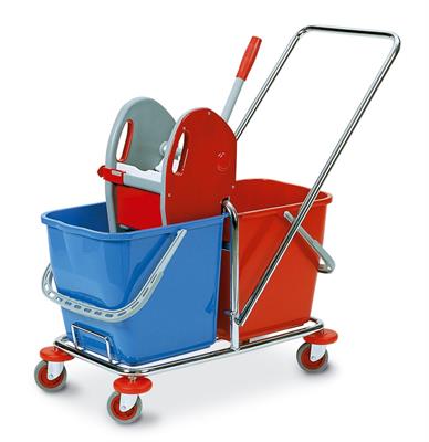 CARRELLO C/STRIZZATORE 2 VASCHE   0470B