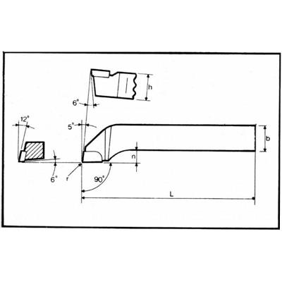 UTENSILE ISO 6 20X20 SFACCIARE    BRAS410420RP