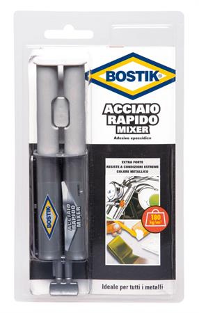 BOSTIK ACCIAIO RAPIDO MIXER BICOMP.EPOSSIDICO 24ML.