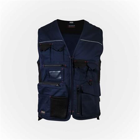 GILET COFRA EXPERT MULTITASCA     COTONE/POLIESTERE BLU